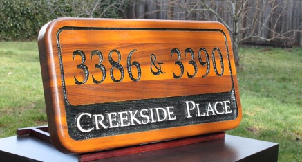 Home address sign
