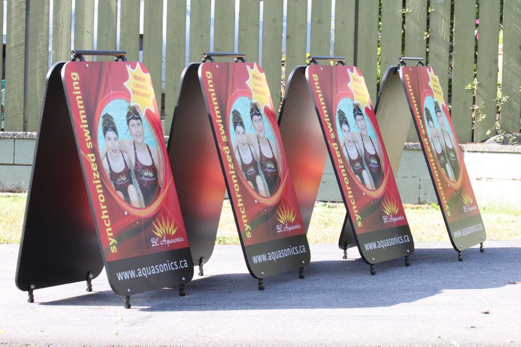 BC Aquasonics Wood Sandwich Board