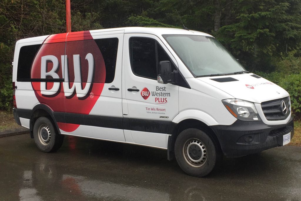 Best Western Tofino Partial Vehicle Wrap 2
