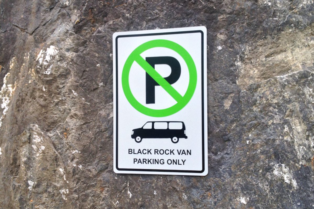 Black Rock Resort Parking Sign