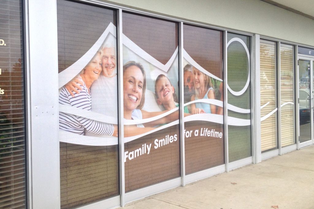 Dental Office Perforated Window Film