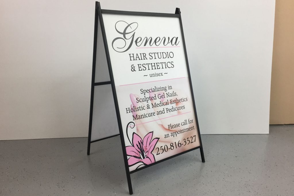 Geneva Hair Studio Metal A-Frame