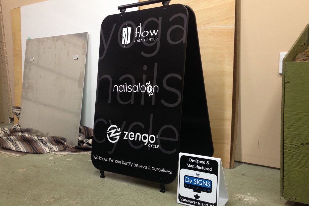 Nail Saloon Wood Sandwich Board