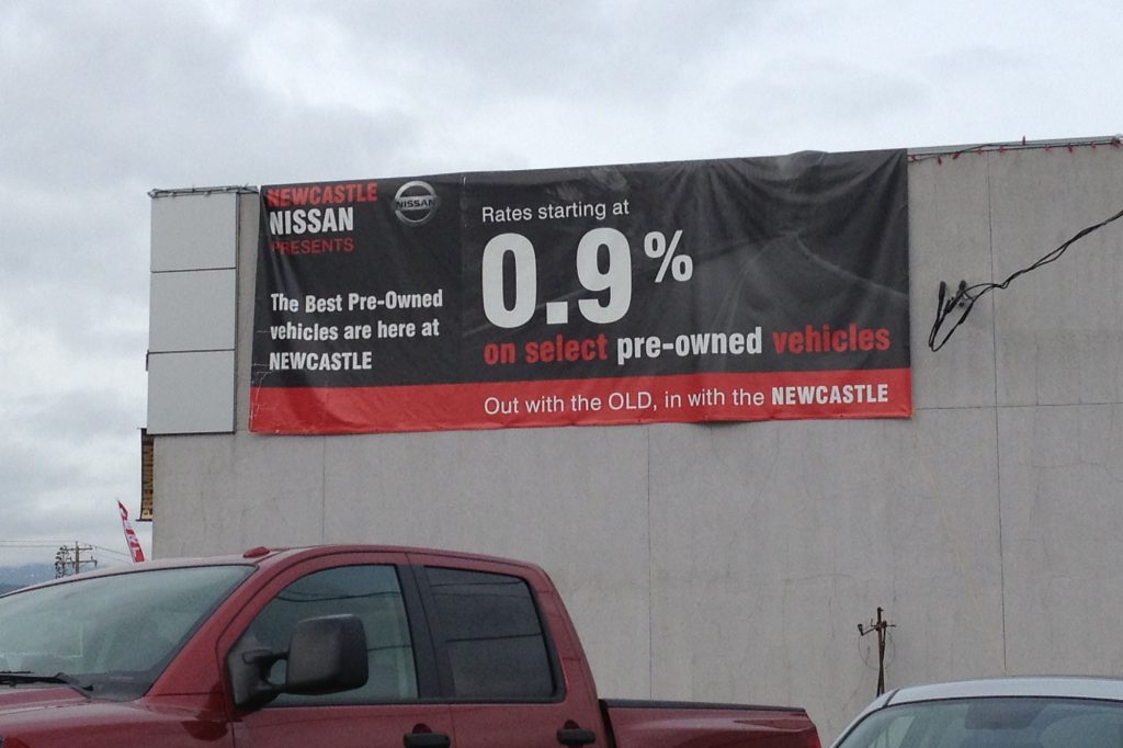 Newcastle Nissan Lease Banner