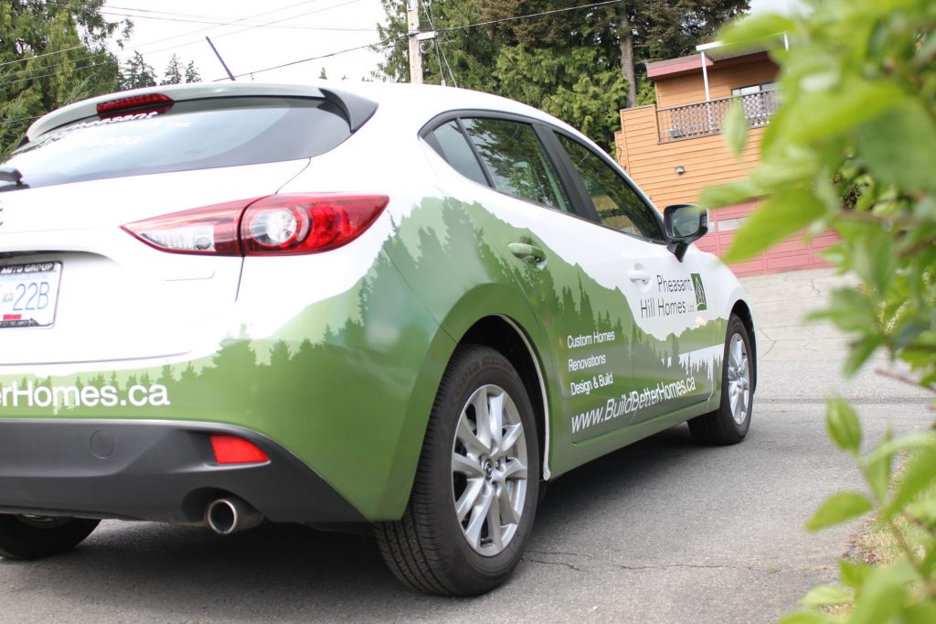 Pheasant Hill Homes Partial Vehicle Wrap