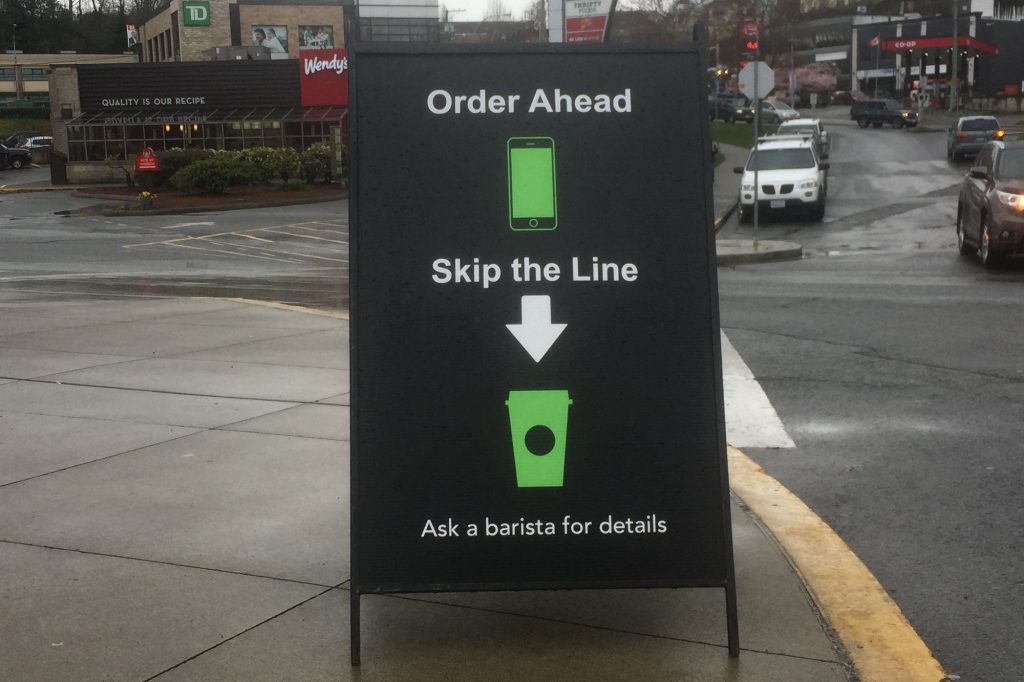 Starbucks Metal A-Frame