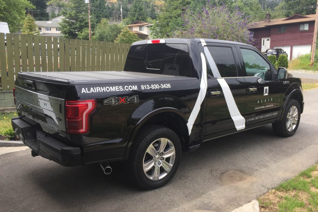 Alair Homes F150 Platinum Vehicle Decals