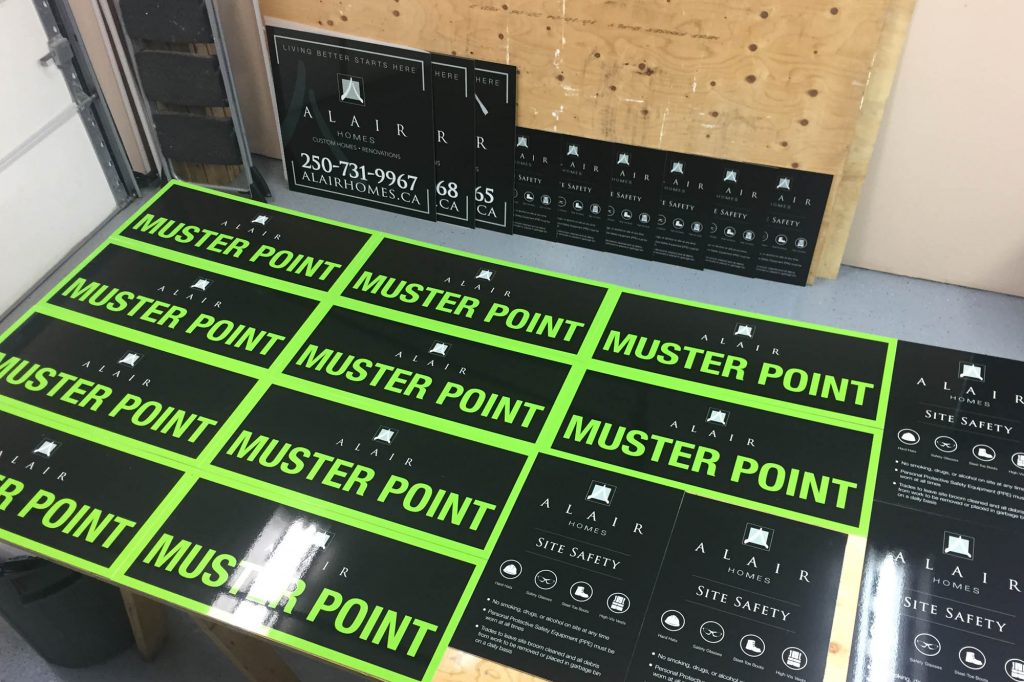 Alair Homes Reflective Solid Aluminium Sign 1