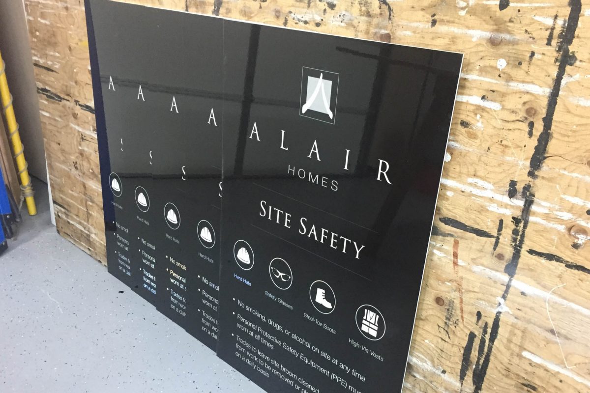 Alair Homes Reflective Solid Aluminium Sign 4