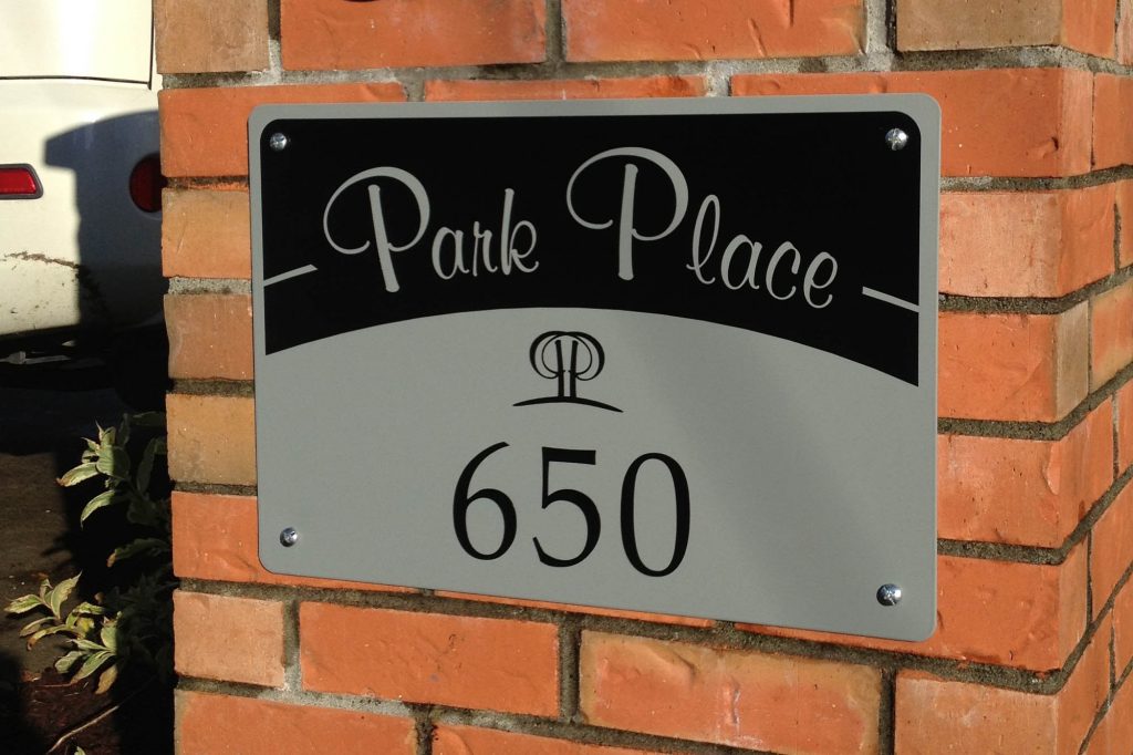 Apartment Solid Aluminium Sign