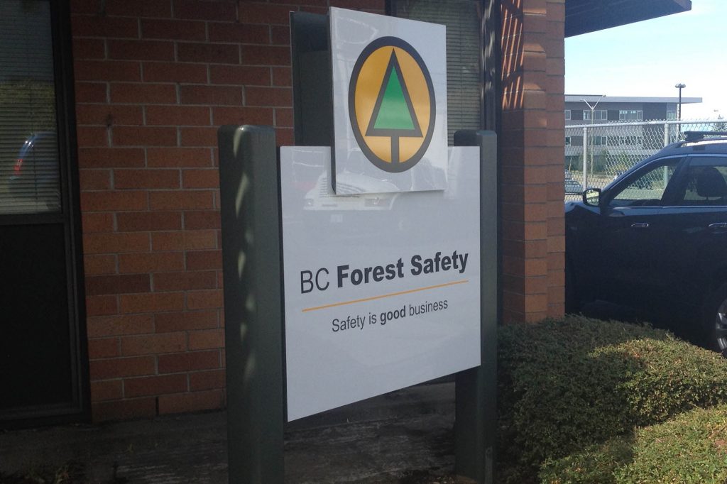 BC Forest Safe Aluminium Panel Sign
