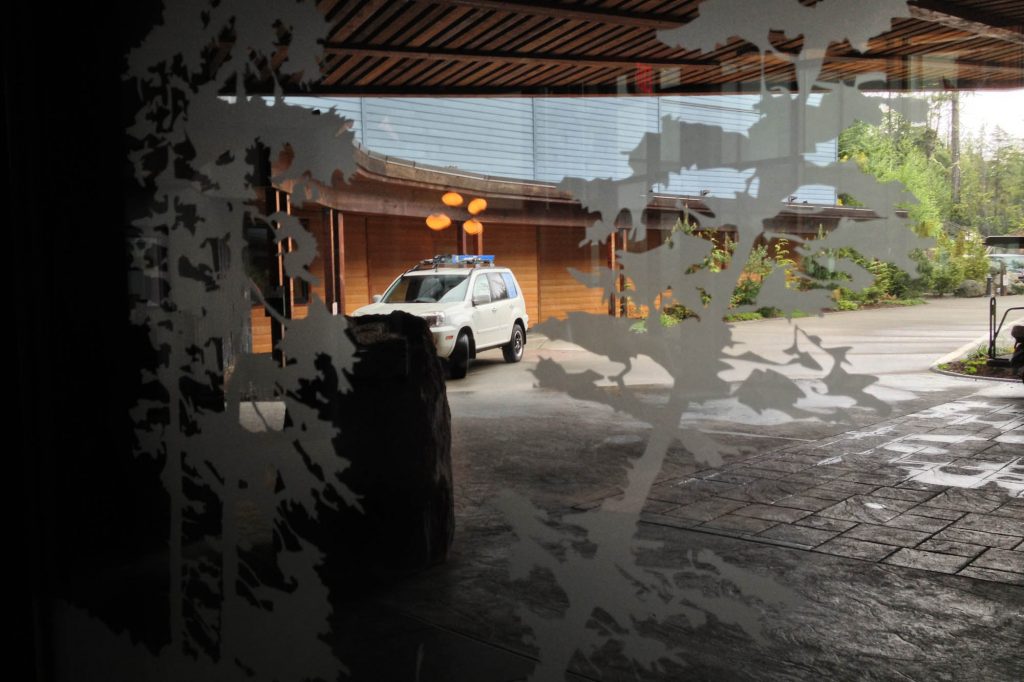 Black Rock Resort Lobby Window Etch Film 5