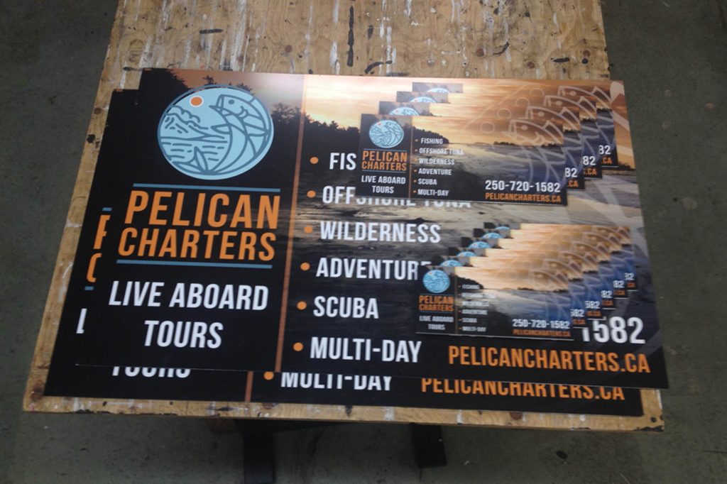 Charter Company Printed Coroplast Signs