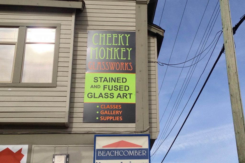 Cheeky Monkey Aluminium Panel Sign