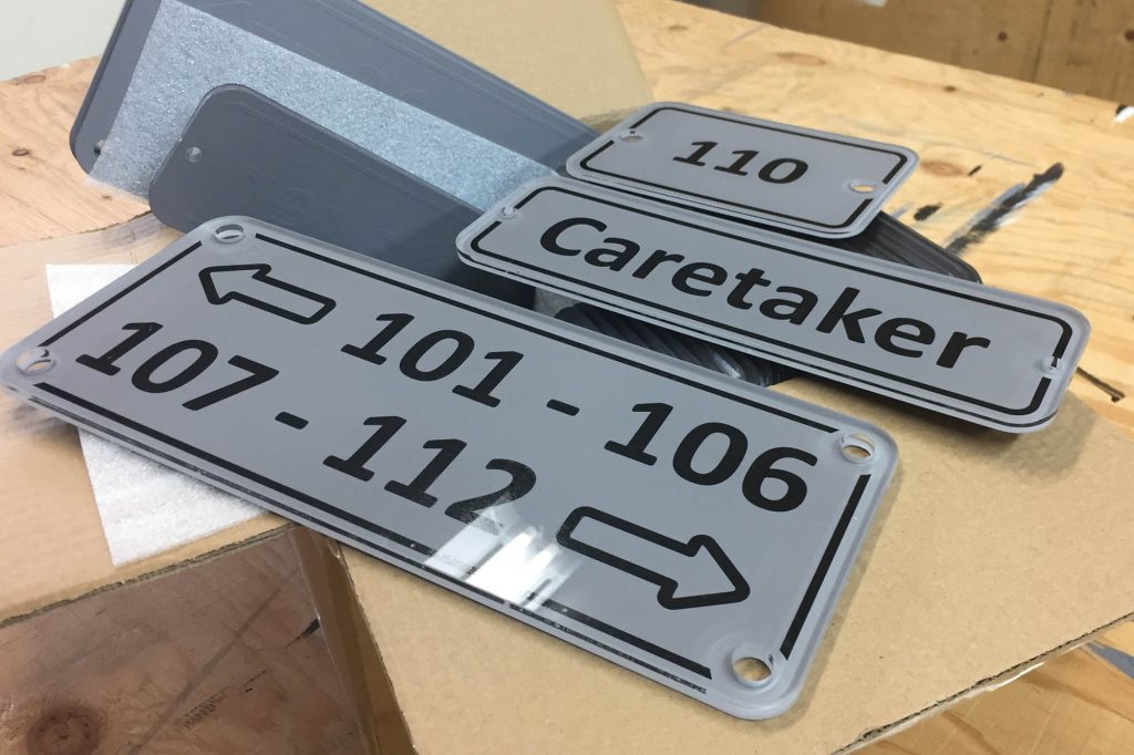 Condo Complex Plexi Signs