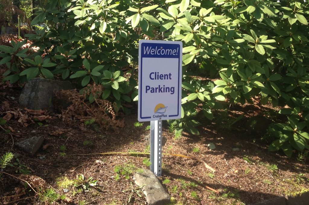 Cruise Center Solid Aluminium Sign