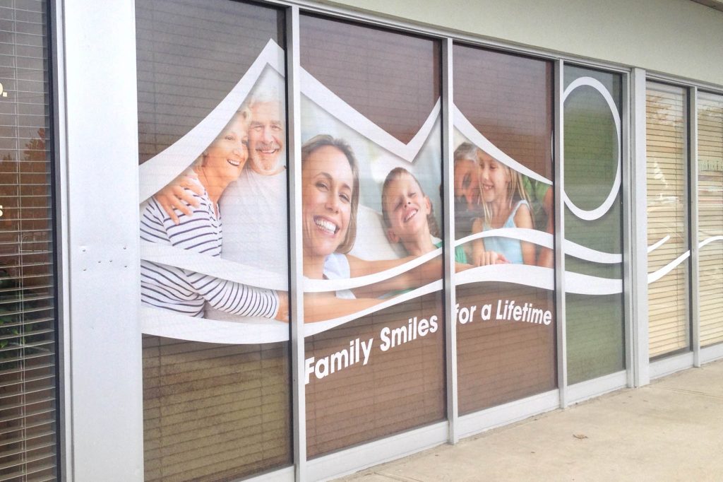 Dental Office Perforated Window Film