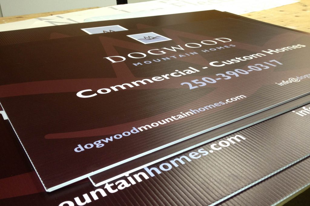 Dogwood Homes Printed Coroplast Signs