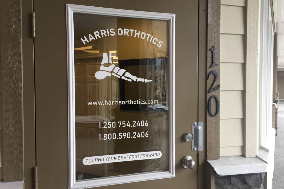 Harris Orthotics Window Decals