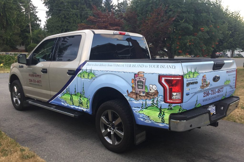 Island Supply Partial Vehicle Wrap 1