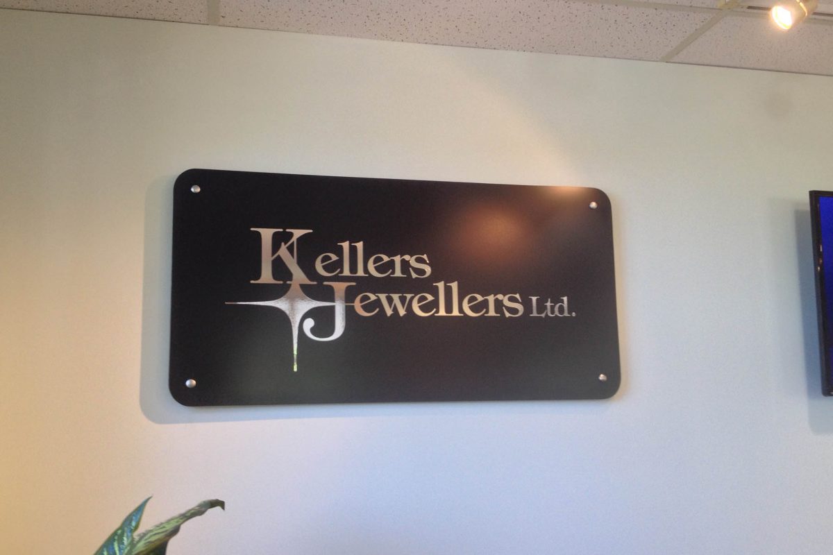 Kellers Jewellers Aluminium Panel Sign