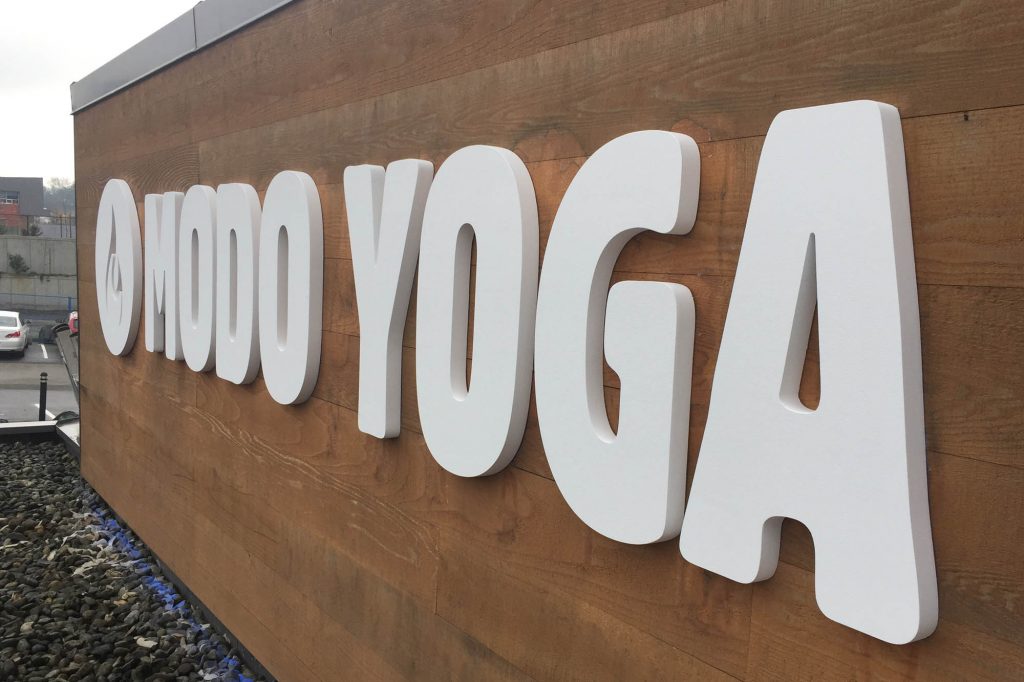 Modo Yoga Dimensional Foam Sign