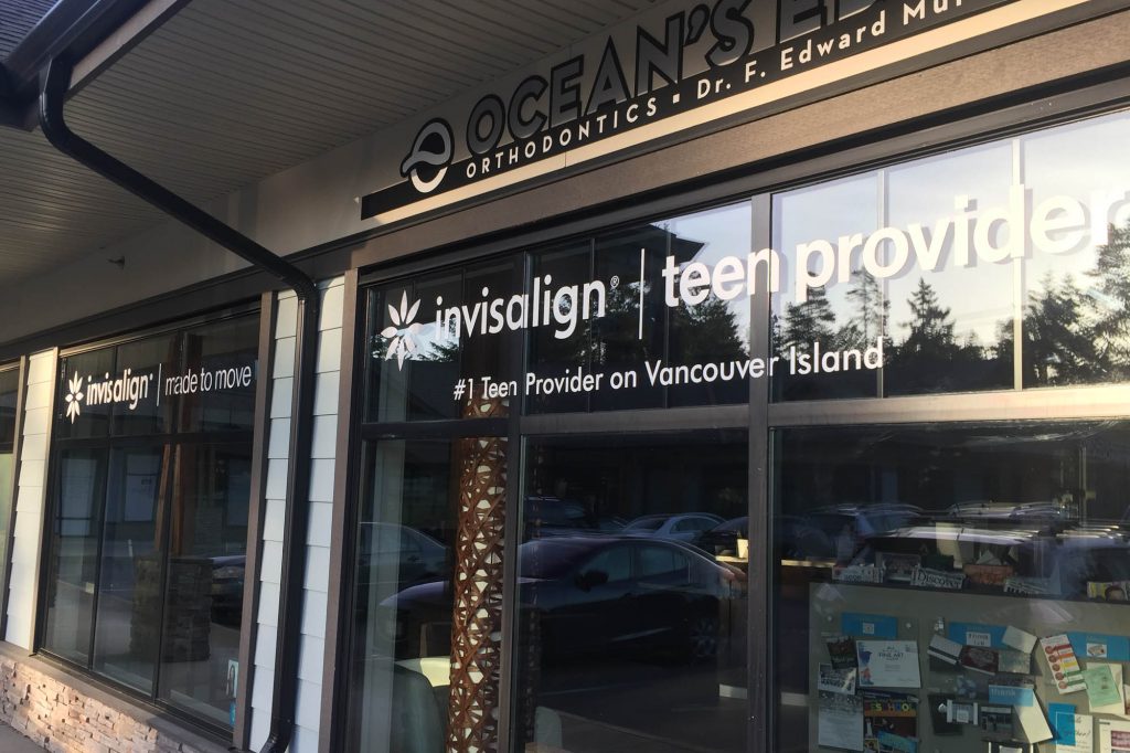 Oceans Edge Orthodontics Window Decals