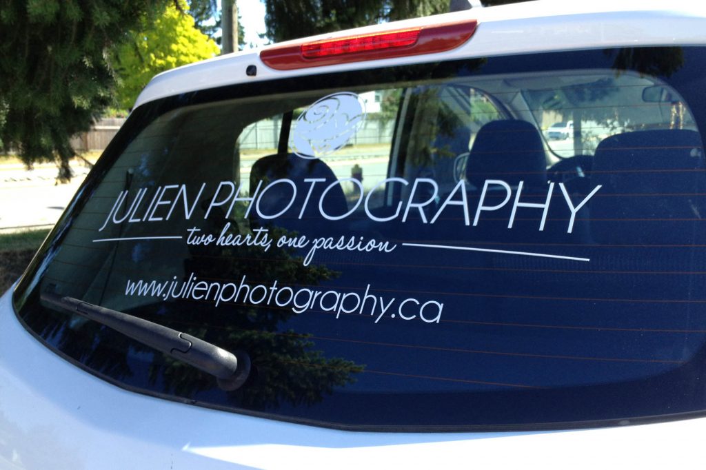 Photographer Cut Vinyl Vehicle Decals
