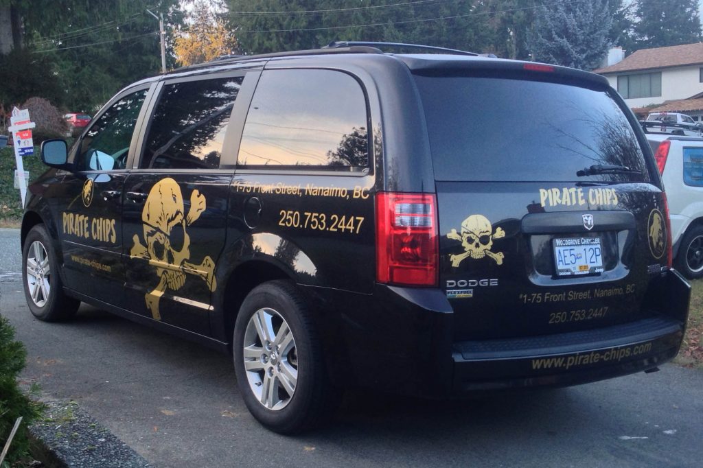 Pirate Chips Cut Vinyl Vehicle Decals