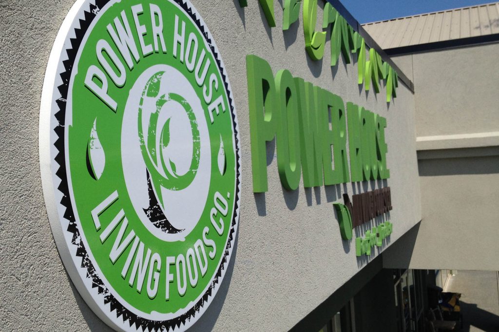 Raw Food Shop Dimensional Foam Sign