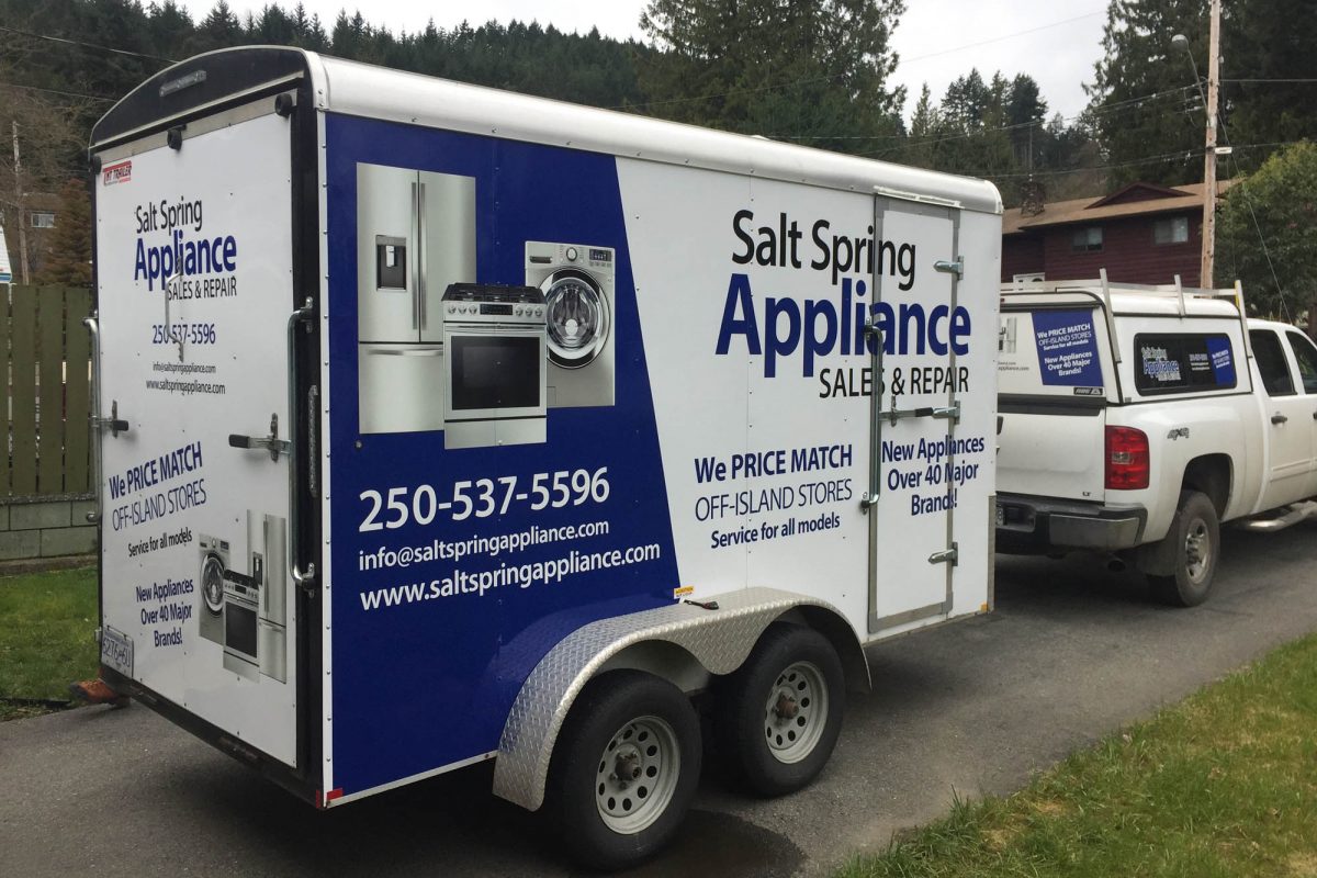 Salt Spring Appliance Partial Vehicle Wrap 3
