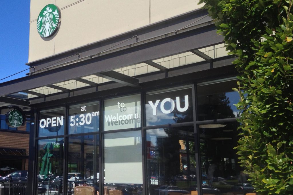 Starbucks Cut Vinyl Window Decals