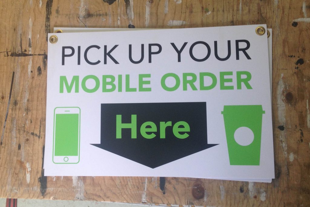 Starbucks PVC Sign