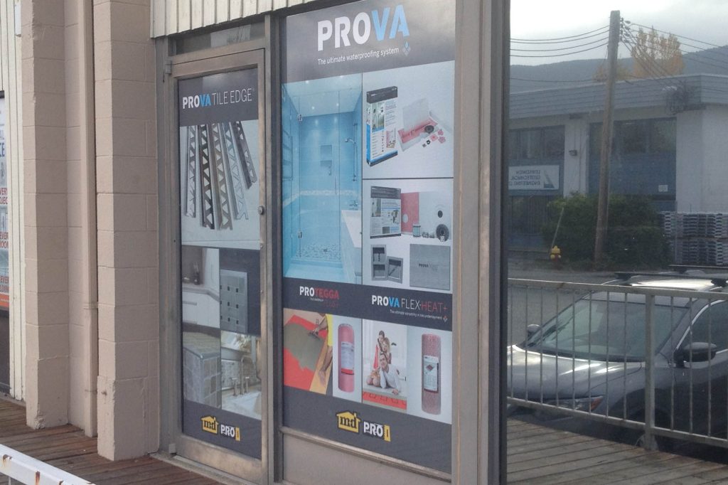 Tile Supply Store 1 Perforated Window Film