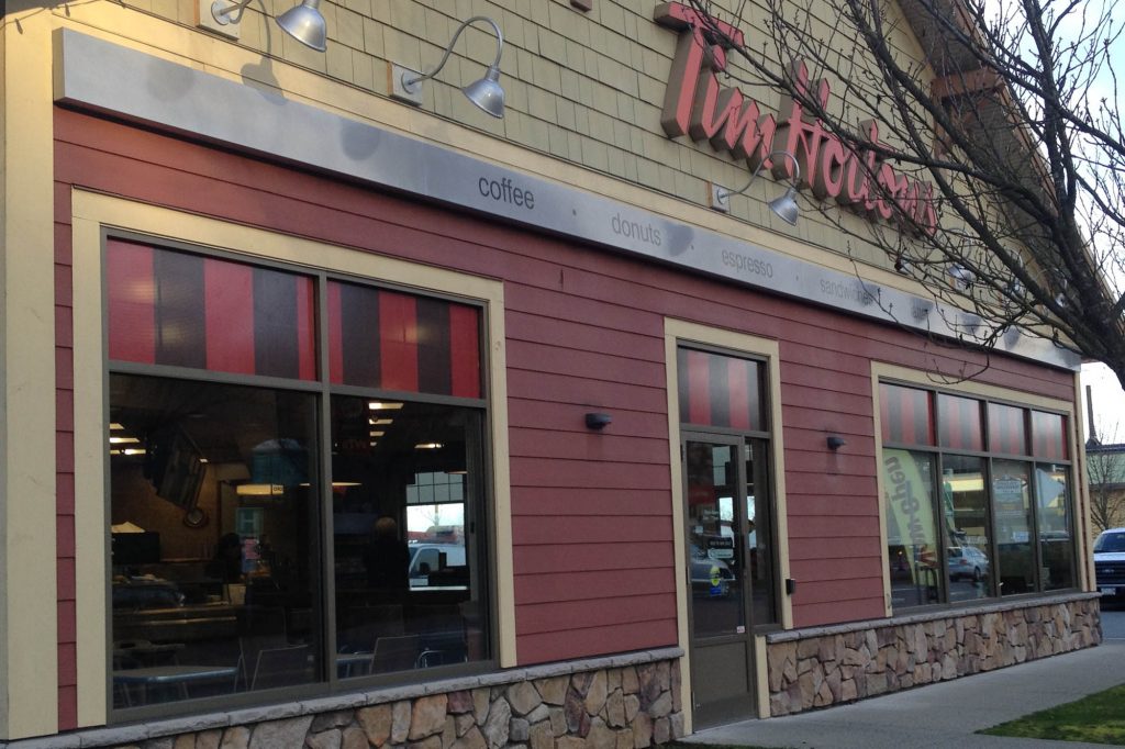 Tim Hortons Ladysmith Perforated Window Film Highlights 1