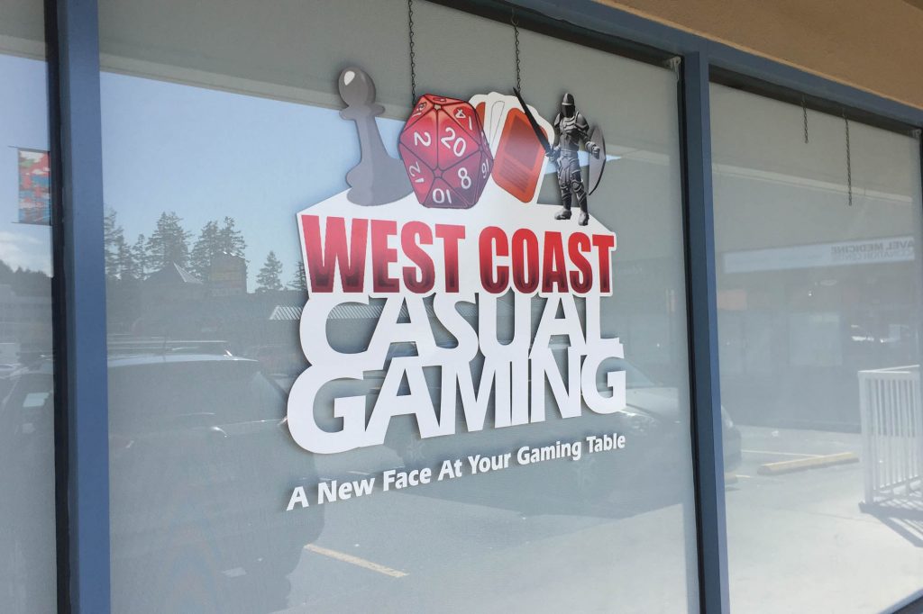 West Coast Casual Gaming Window Decals