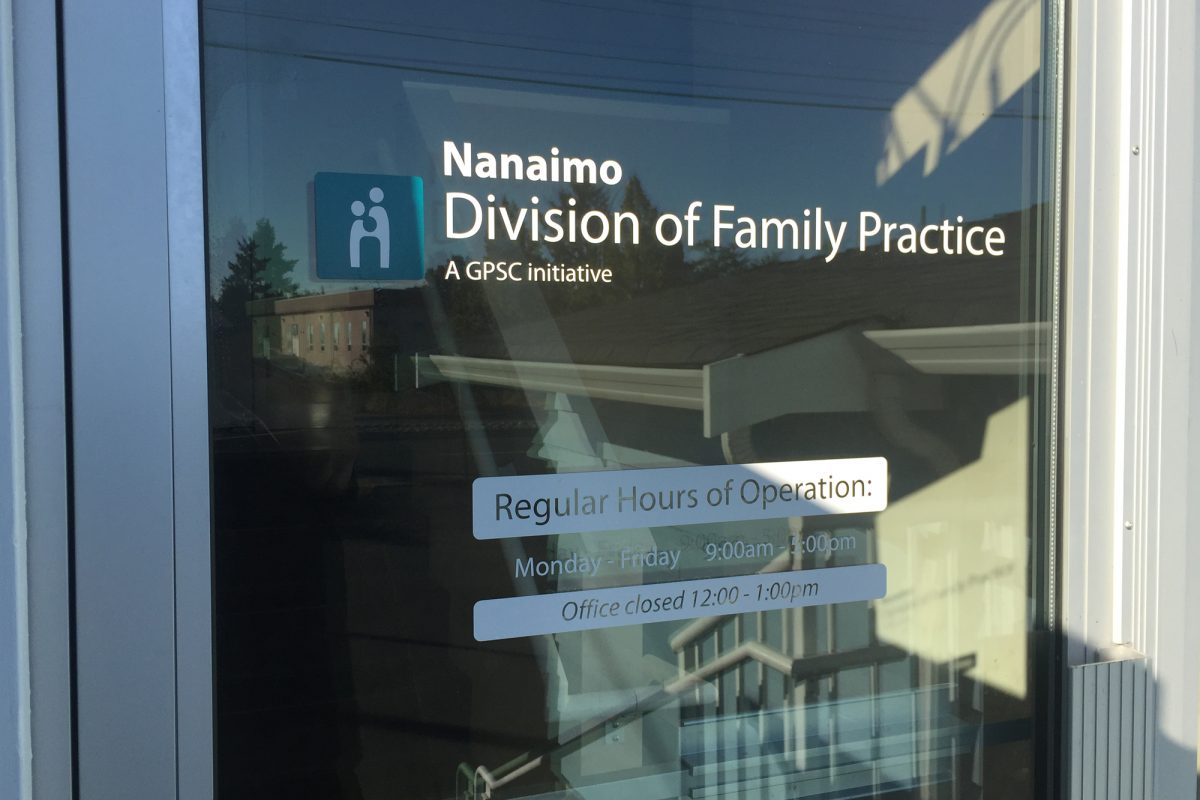 Nanaimo Family Practice Window Decals