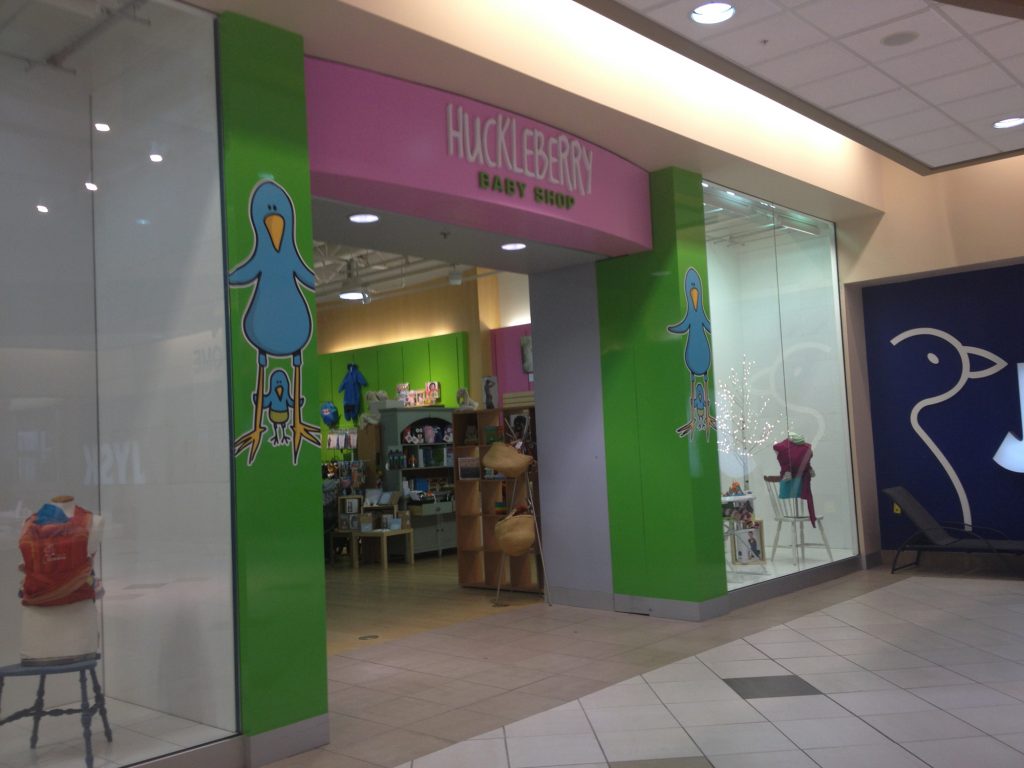 Mall Frontage with Dimensional Sign