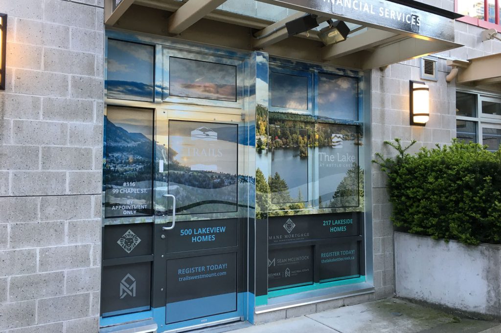 Custom Window Decals Real Estate Office