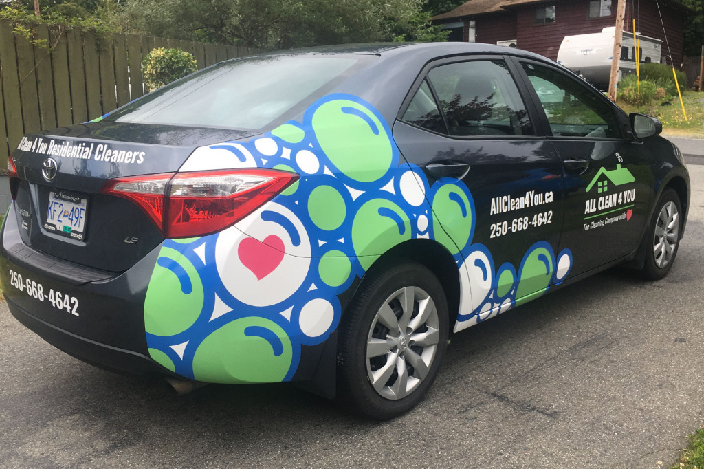 All Clean Vehicle Wrap Dk Grey