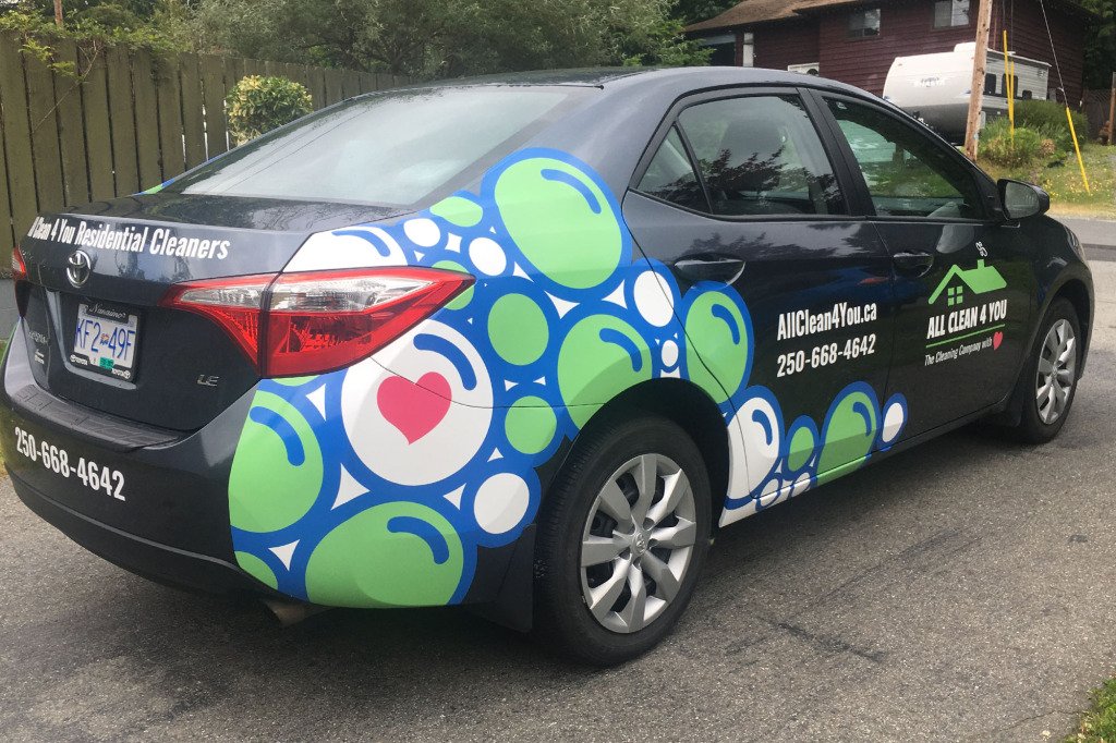 All Clean Vehicle Wrap Dk Grey
