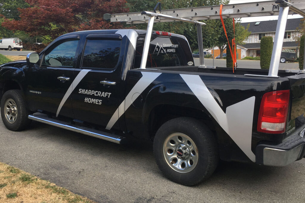 Sharpcraft Homes Truck Decals