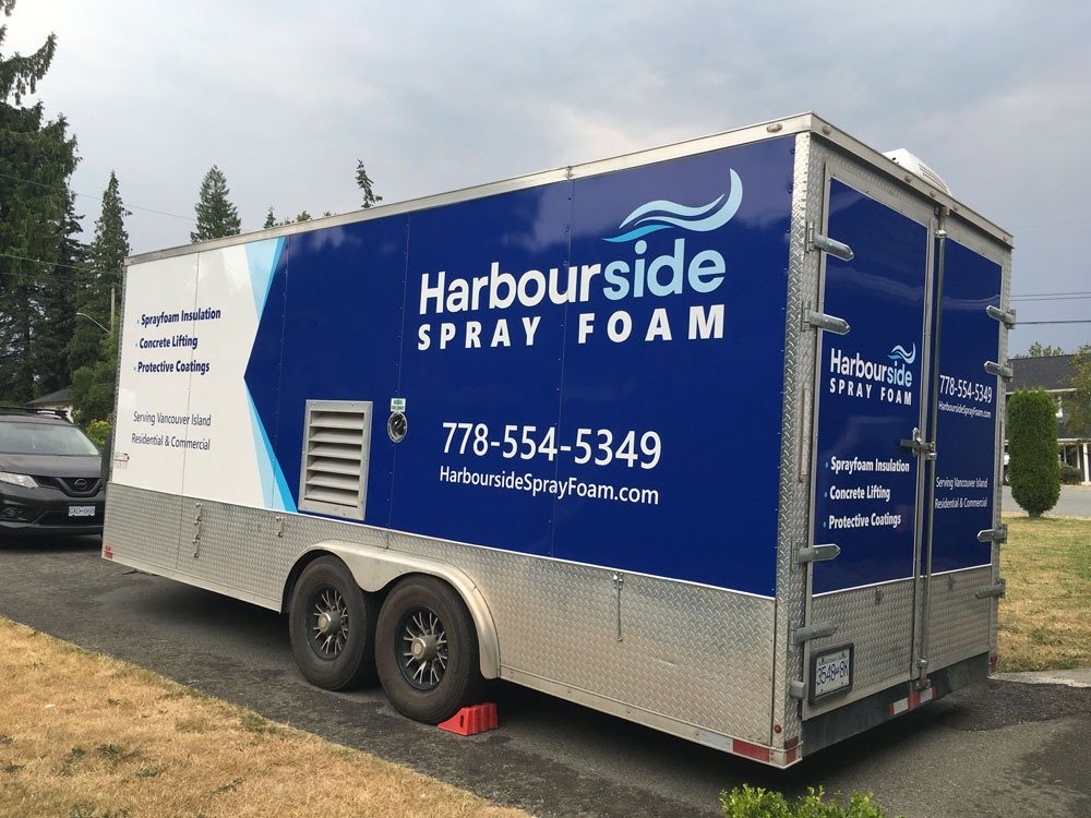 Harbourside Spray Foam Trailer Wrap