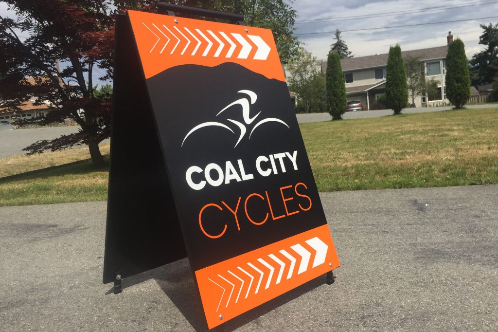 Coal City Wood Sandwich Board