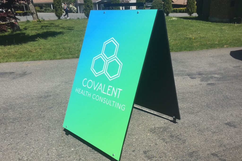 Covalent Wood Sandwich Board