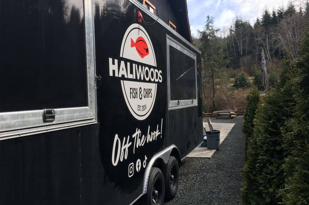 Haliwoods Fish and Chips trailer decals